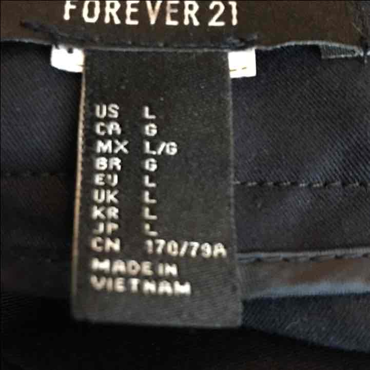 Forever 21 size large straight legs