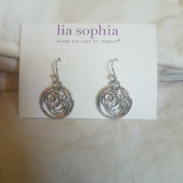 Lia Sophia earrings. New. Never worn.
