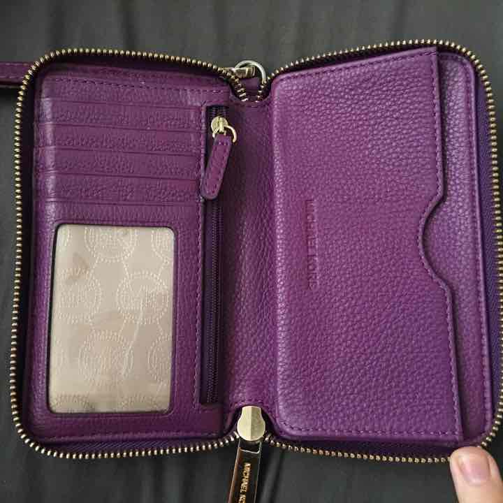 Michael Kors Purple Phone Clutch