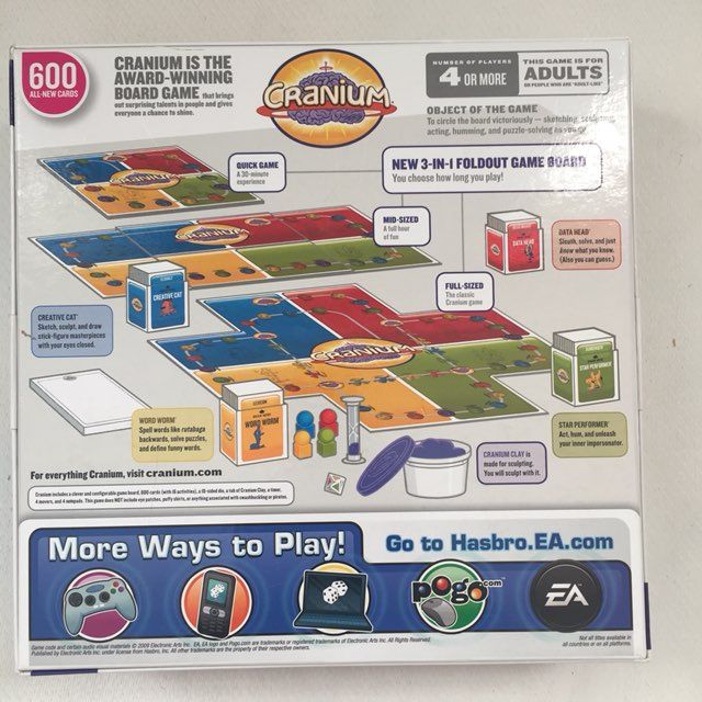New Cranium Board Game 600 Cards 3 In 1 New Cranium Board Game 600 Cards 3 In 1