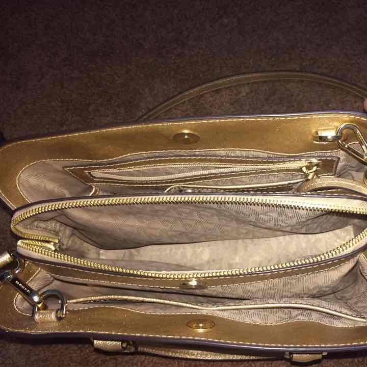 Authentic Michael Kors Pale Gold Satchel