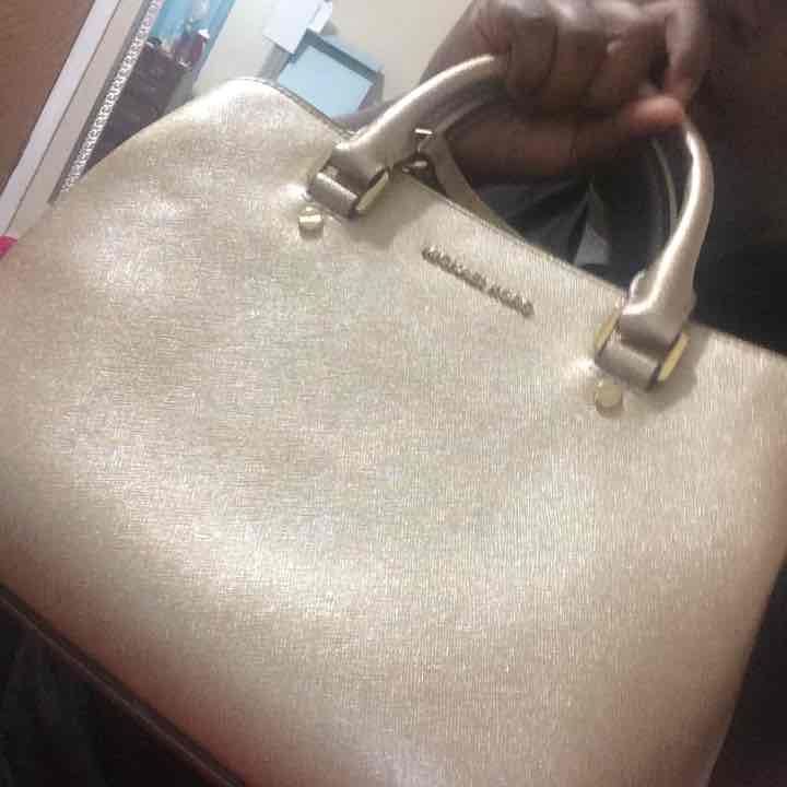 Authentic Michael Kors Pale Gold Satchel