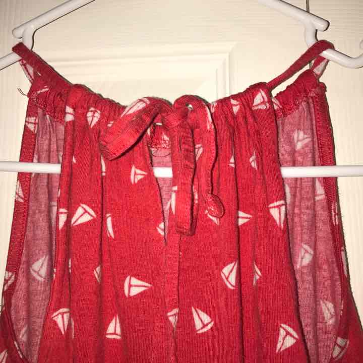 Old Navy Red Sailboat Dress