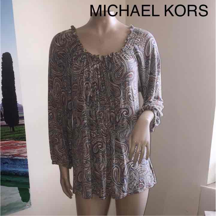 Michael Kors Paisley top size large