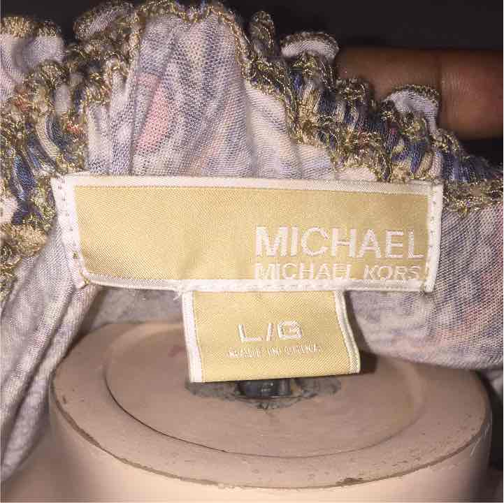 Michael Kors Paisley top size large