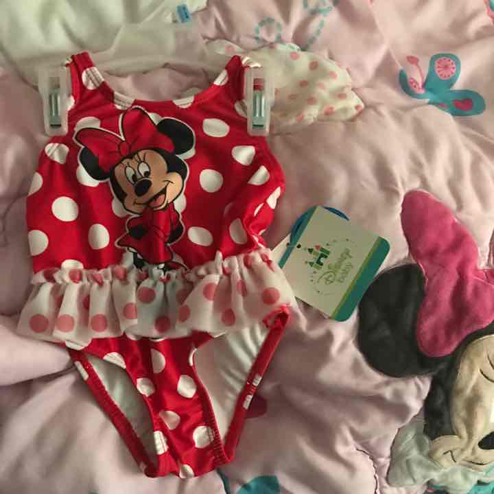 3-6 mos Disney Minnie Mouse swimsuit NWT