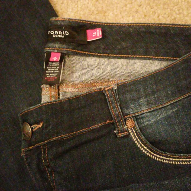 Torrid denim dark wash jeans size 16
