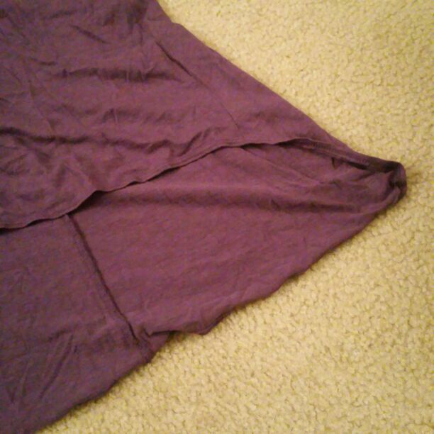 Purple Fabletics workout exercise top