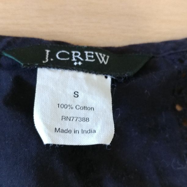 J.Crew Top Size S Short Sleeve Black