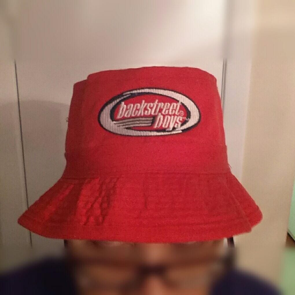 Red Backstreet Boys BSB bucket hat