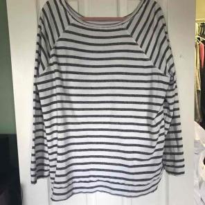 Striped scoop neck sweater