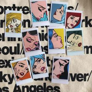 Pop art Polaroid prints