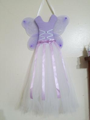 Purple fairy tutu bow holder