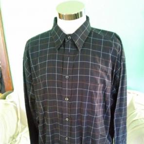 Mens Vanheusen Navy Blue Shirt Size 2XL