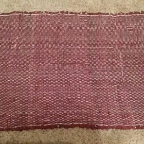 Burgundy and Cream Rug