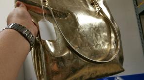 Michael kors MK Gold Monogram Large Tote