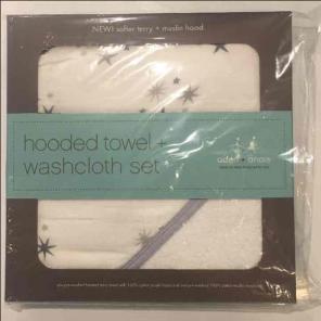 Aden Anais twinkle towel & washcloth set