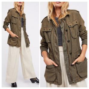 FREE PEOPLE MILITARY SURPLUS JACKET