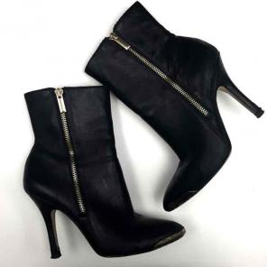 Black Saks Fifth Ave Ankle Boots