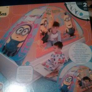 2in 1 Minions pop-up bed tent