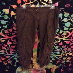 90S Flare Brown Cargo Pants