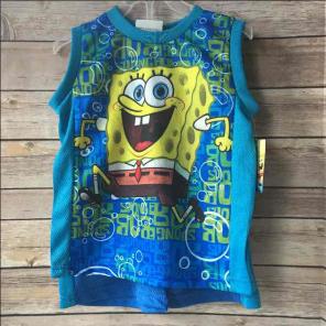 New Boys Spongebob Tank and short set 3T
