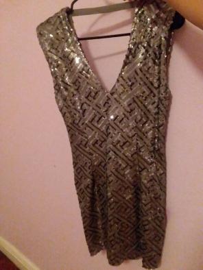 Sparkly silver dress