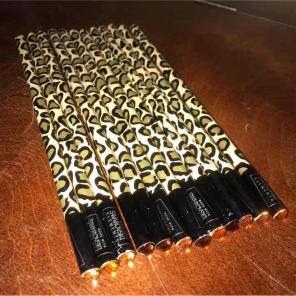 12 Swarovski Elements cheetah pencils