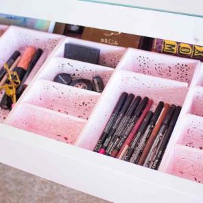 Pink Rose princess makeup organizers