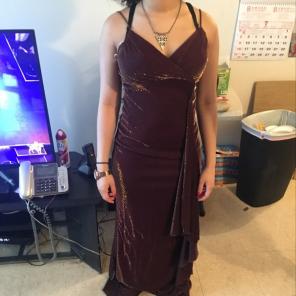 Plum & Gold Gown