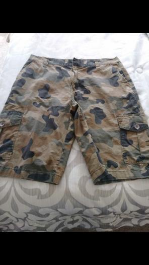 Camo cargo shorts