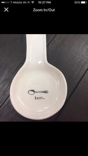Rae Dunn REST Icon Spoon Rest
