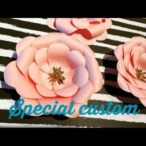Custom for JulesMomma/paper roses flower
