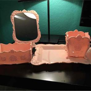 princess boudoir organizer vanity set