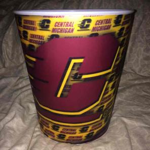 Central Michigan University Trash Can
