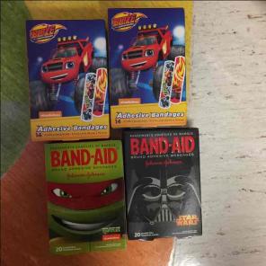 4 boxes boys bandaids