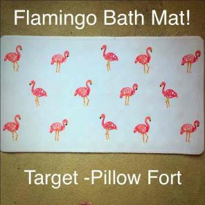 Pillow Fort Flamingo Bath Mat