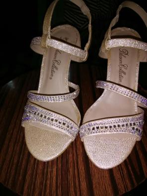 Sparkly 3 inch high heels size 6 1/2