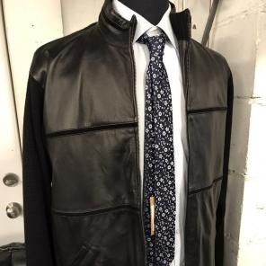 NEW Leather/Wool Zip Retail Price $495