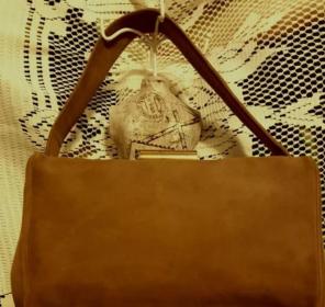 Final SALE Vintage Lennox Bags Suede bag