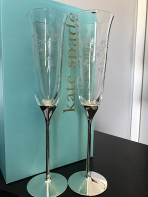 Kate Spade Champagne Flutes