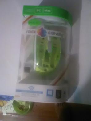 glowing green mouse