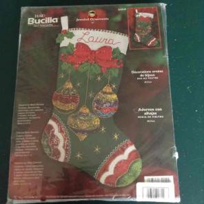 2 Christmas felt stocking