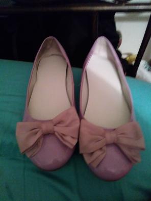 Purple girls flats