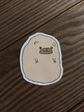“Pug” Homemade Laptop Stickers