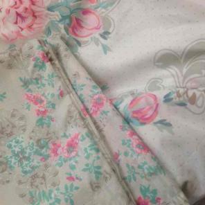 Reversible floral duvet set