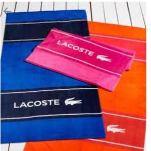 NWT Lacoste Beach Towel