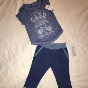NWT Baby jean Outfit