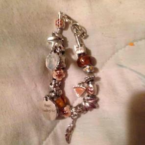 Thanksgiving charm bracelet