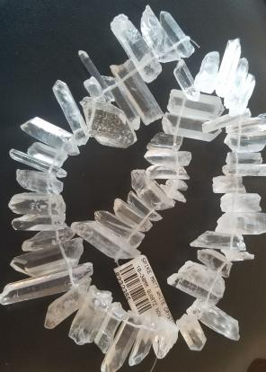 Spike matte white crystal quartz